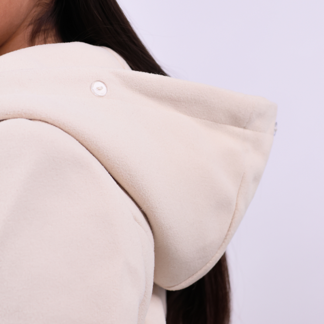 ABRIGO 0205 CON CAPUCHA PAÑO NIÑA