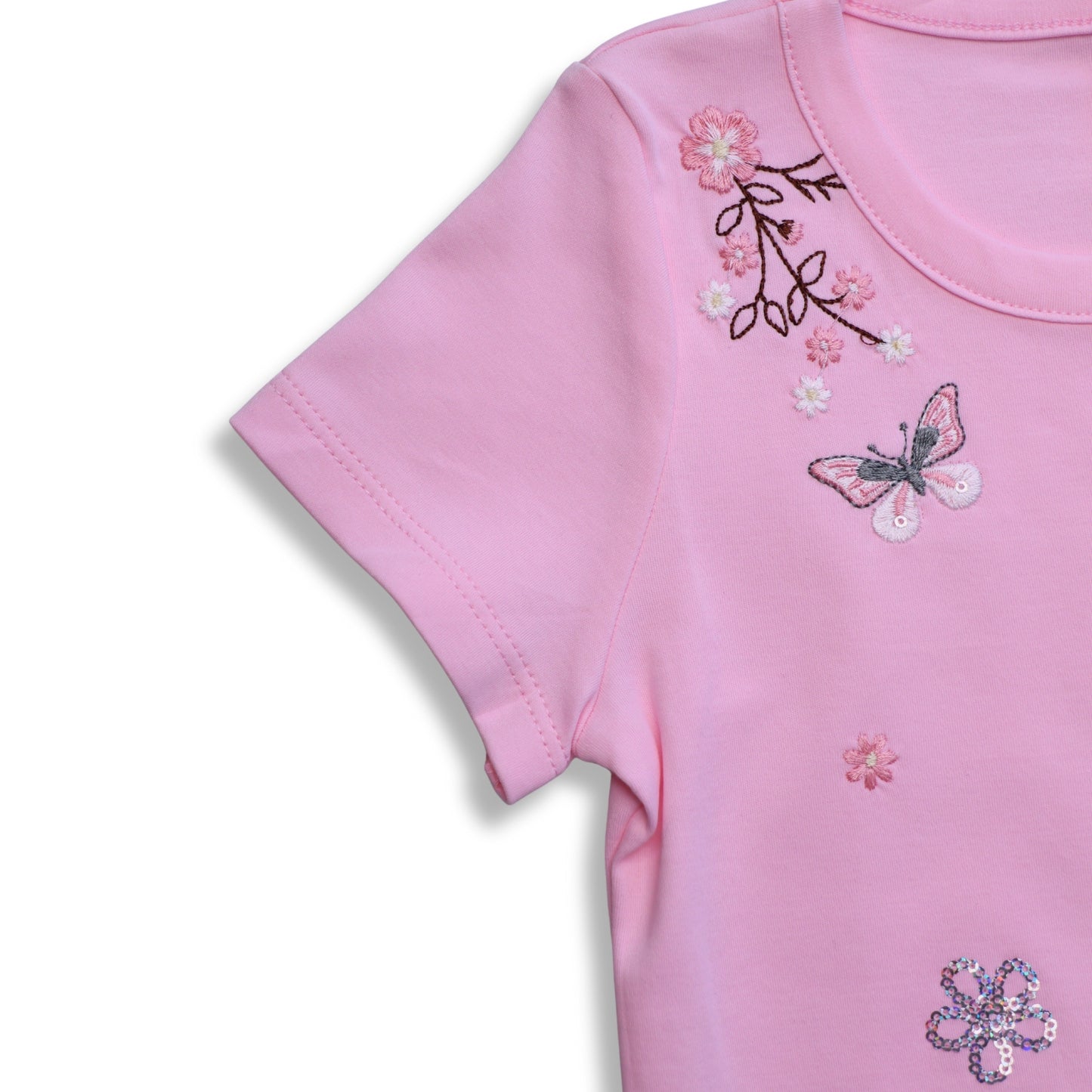 POLO MARIPOSA MC ALGODON NIÑA