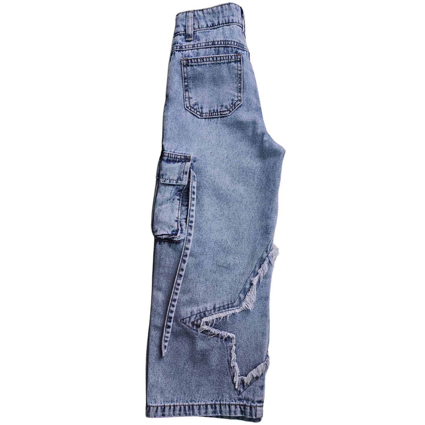 PANTALON ESTRELLA PALAZO JEANS NIÑA