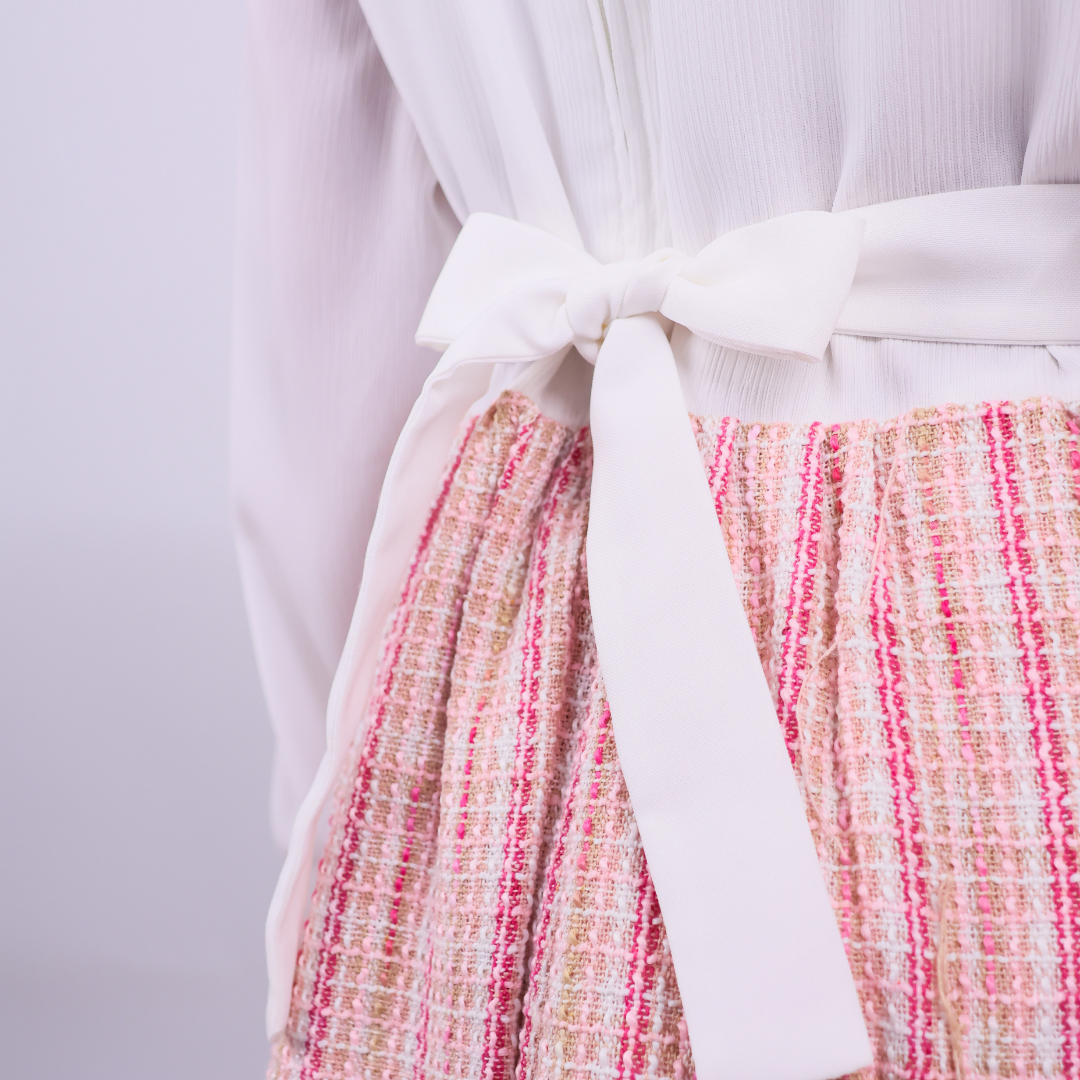 VESTIDO CHALECO/ML CASUAL CORDUROY NIÑA