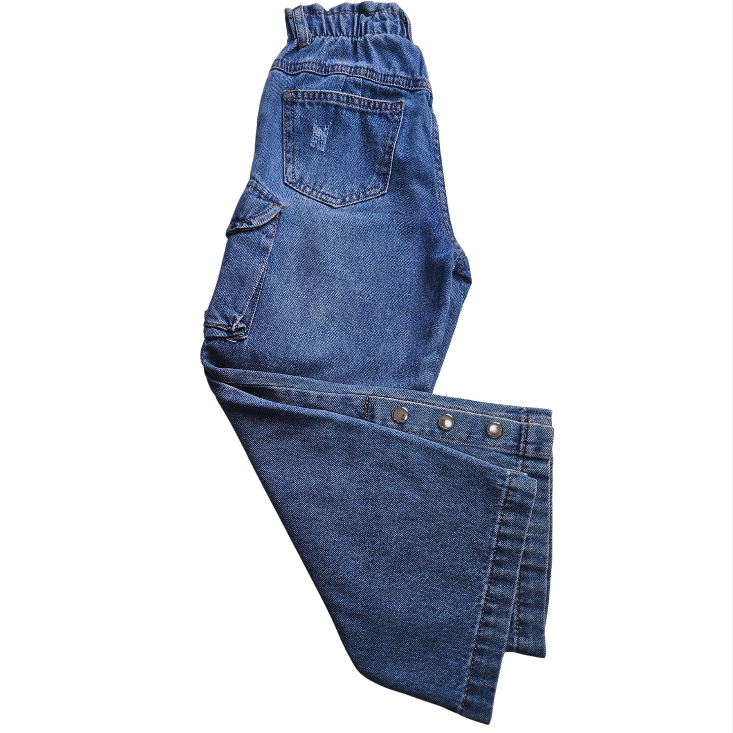 PANTALON CARGO PALAZO JEANS NIÑA