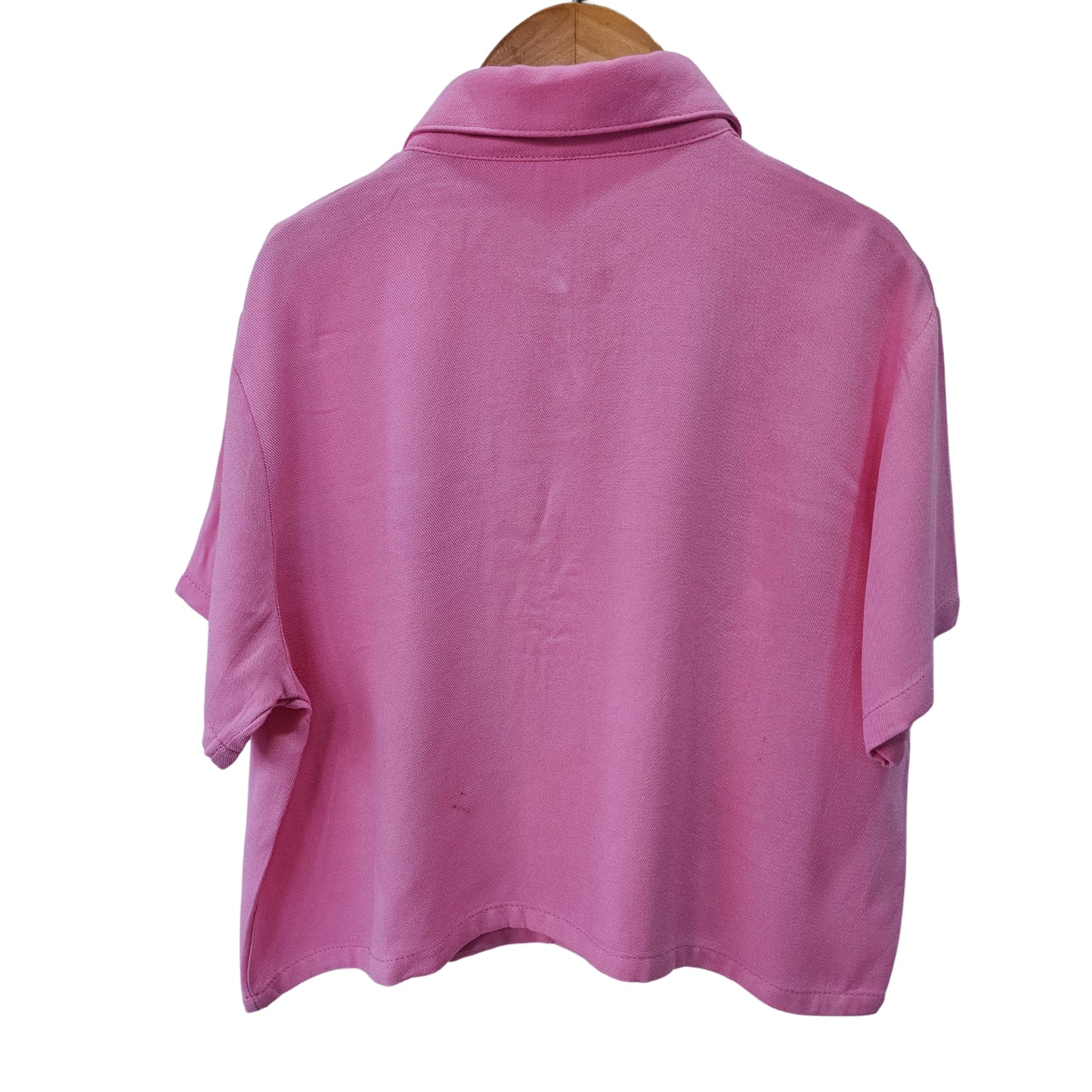 BLUSA MANGA CORTA COLOR CHICLE