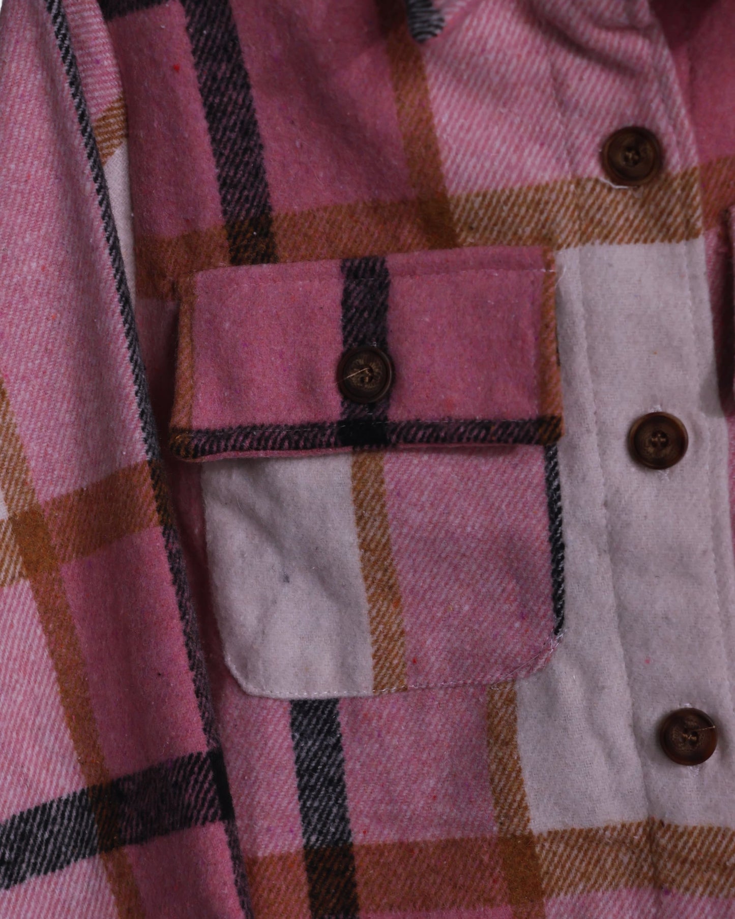 CHAQUETA CUADROS S/CAP NIÑA PAÑO