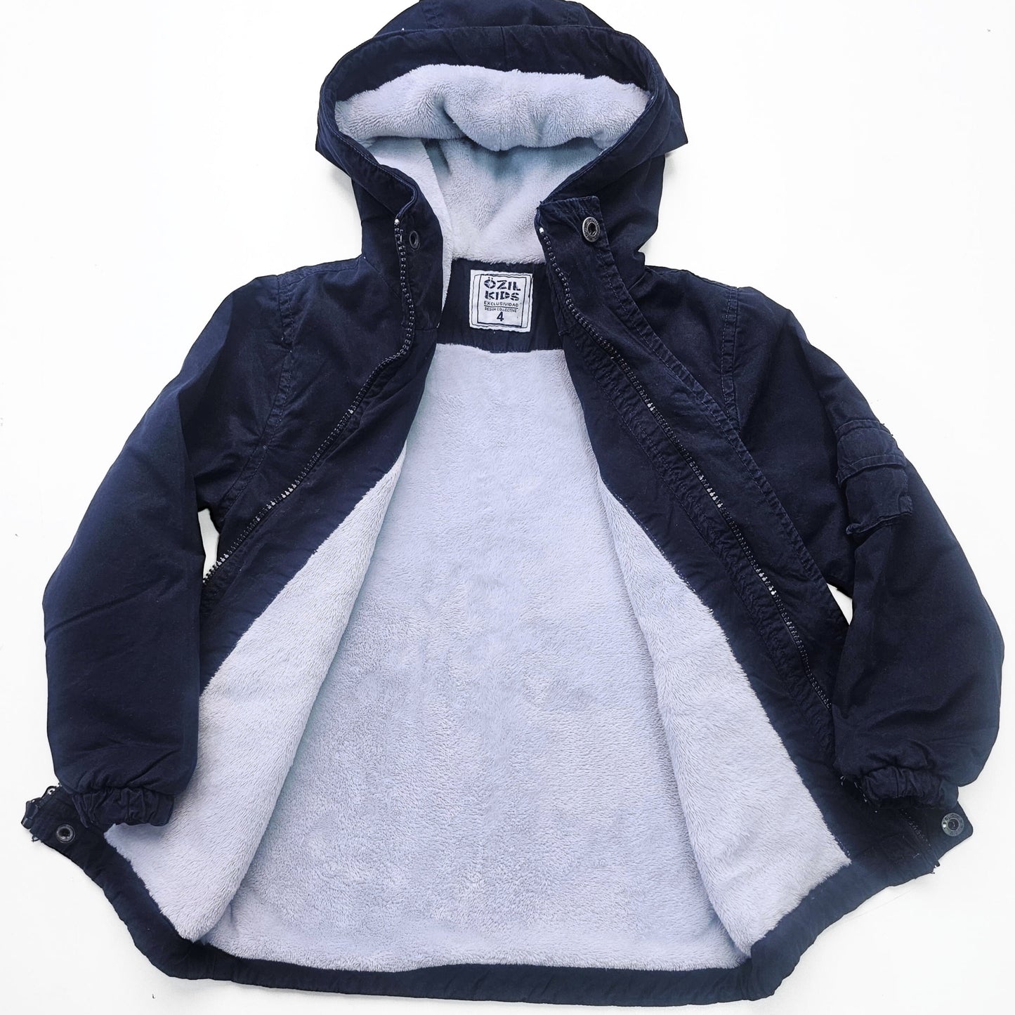 ABRIGO C/ENT C/CAP DRILL NIÑO