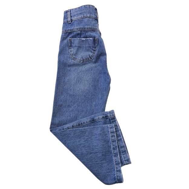 PANTALON FLORES PALAZO JEANS NIÑA