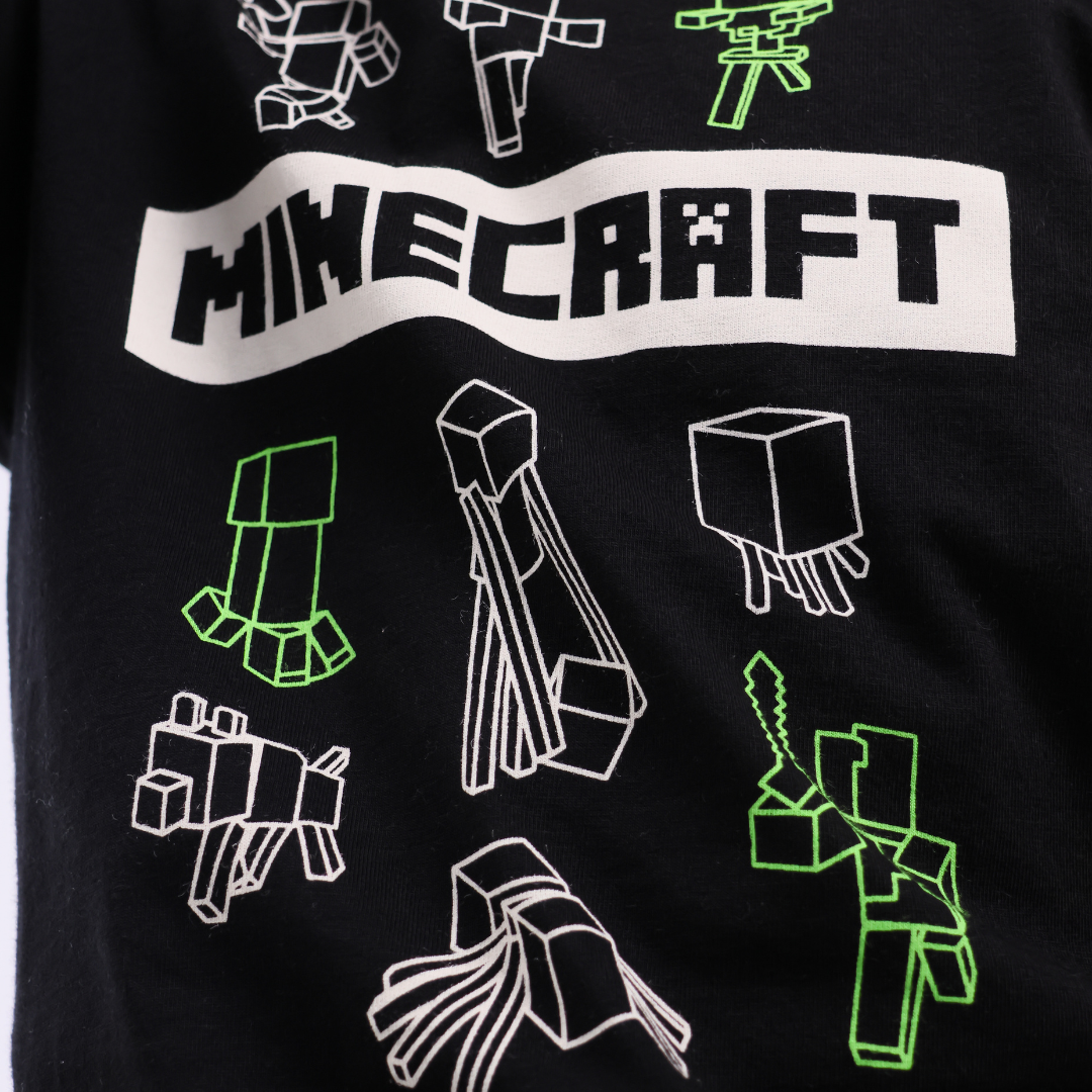 POLO MINECRAFT MANGA LARGA ALGODON NIÑO