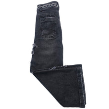 PANTALON ESTRELLAS PALAZO JEANS NIÑA