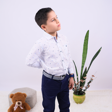 CAMISA PLUMITAS M/L TELA NIÑO