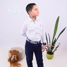 CAMISA PLUMITAS M/L TELA NIÑO