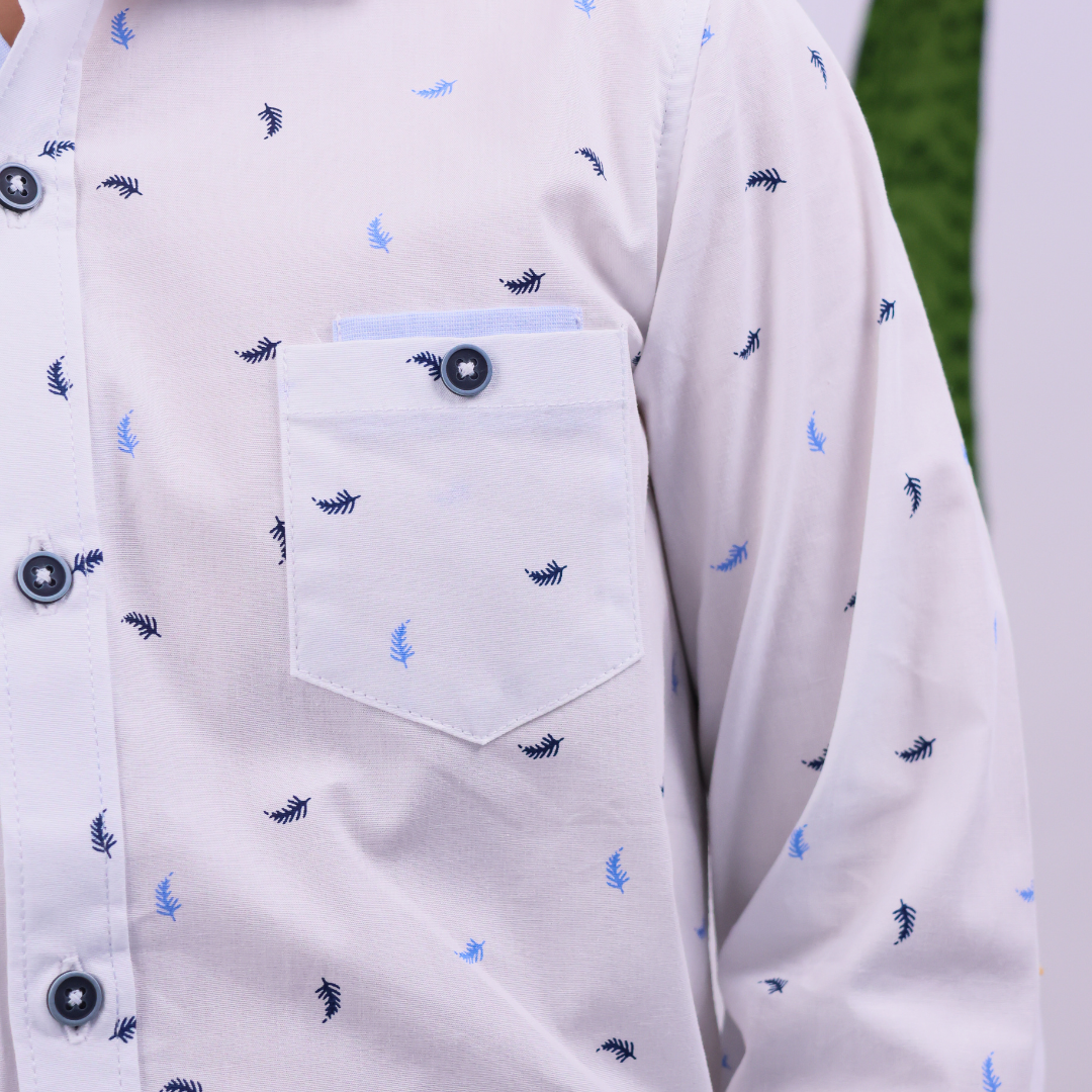 CAMISA PLUMITAS M/L TELA NIÑO