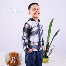CAMISA CON CAPUCHA CUADROS