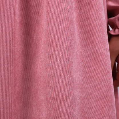VESTIDO CASUAL ROSADO CORDUROY NIÑA