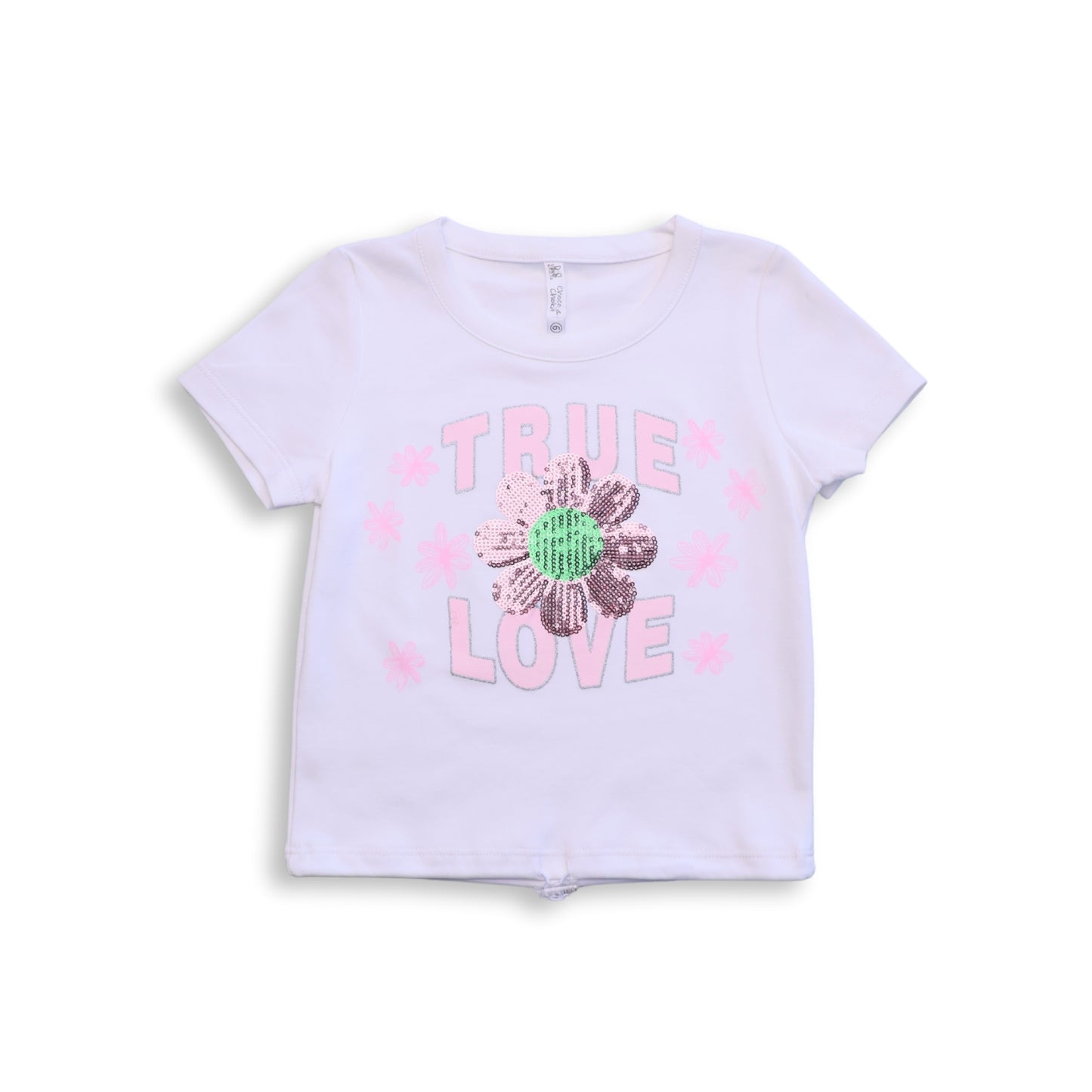 POLO TRUE LOVE MC ALGODON NIÑA