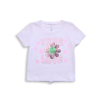POLO TRUE LOVE MC ALGODON NIÑA