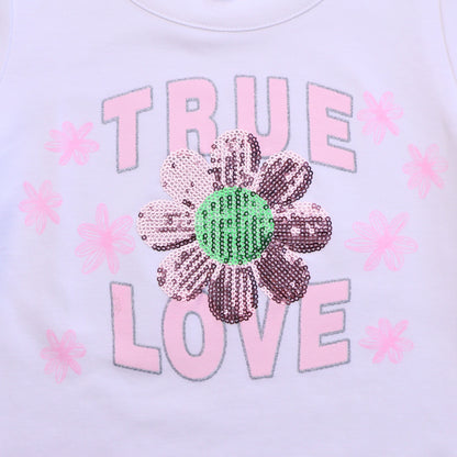 POLO TRUE LOVE MC ALGODON NIÑA