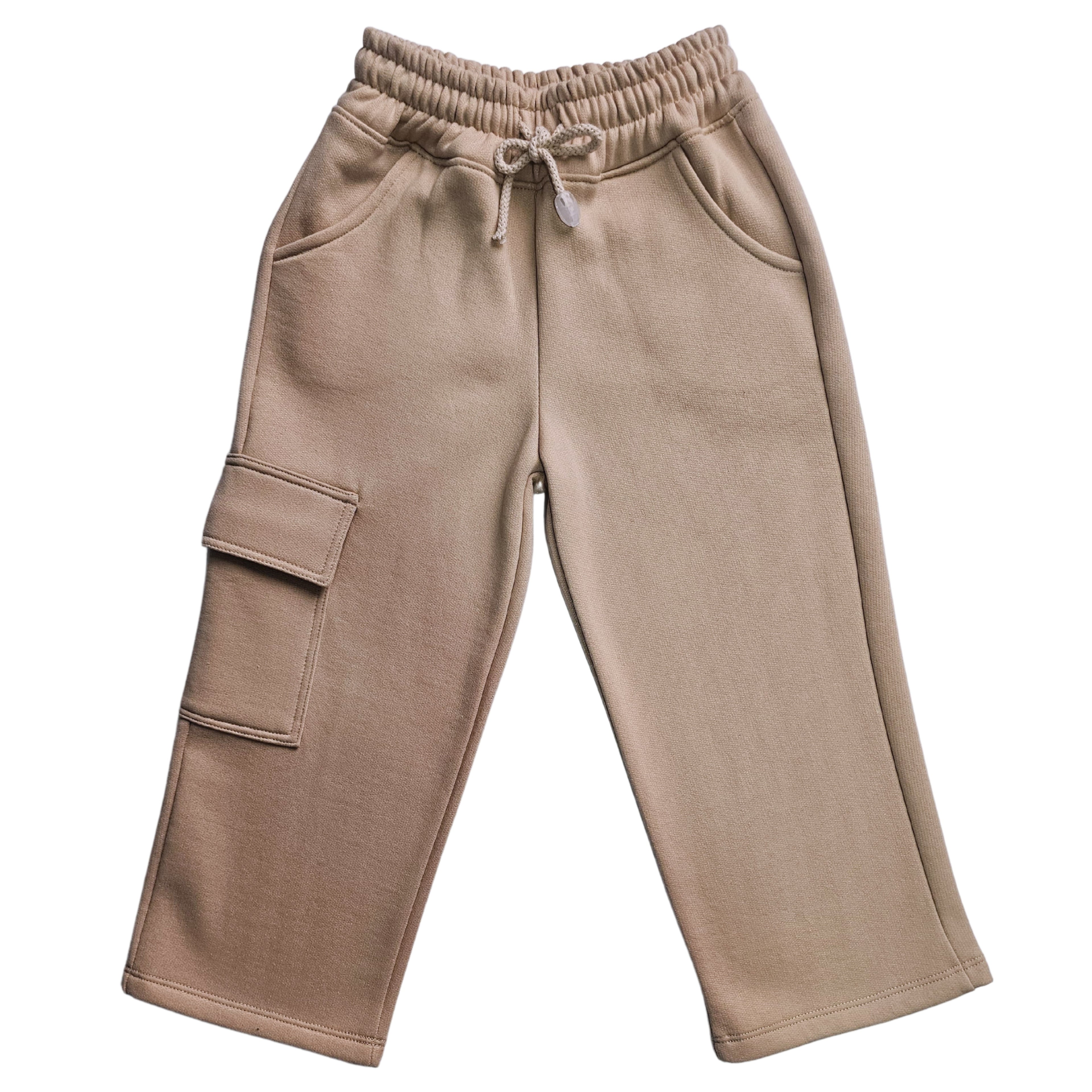 PANTALON BOLSILLO PALAZO FRANELA NIÑA
