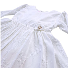 VESTIDO FLOR PERLA CASUAL TELA NIÑA