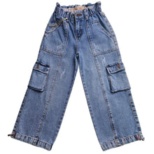 PANTALON CARGO PALAZZO JEAN NIÑA