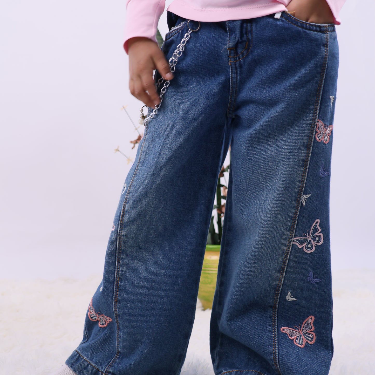 Pantalón Jeans Mariposa – Modelo Side Fly