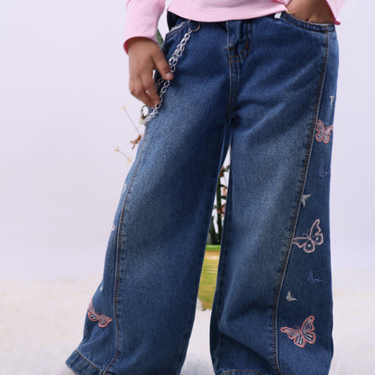 Pantalón Jeans Mariposa – Modelo Side Fly