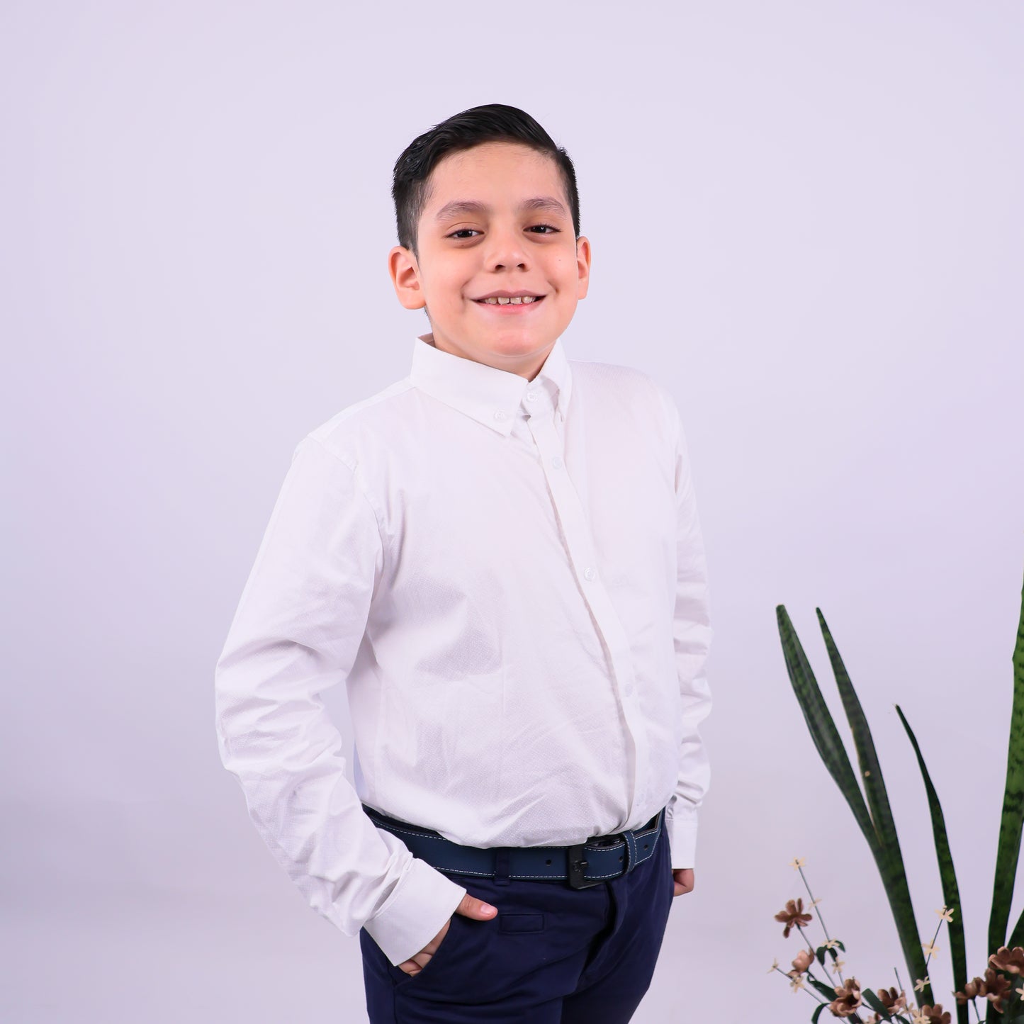 Camisa Hojas – Modelo Elegance