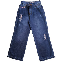 PANTALON FLOR PALAZO JEANS NIÑA