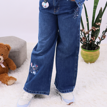 PANTALON STITCH PALAZO JEANS NIÑA