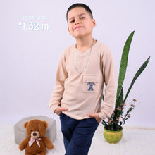POLO MANGA LARGA BEIGE