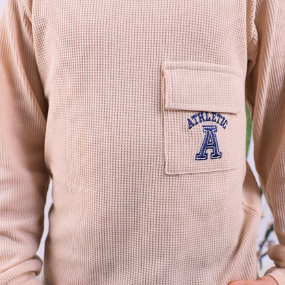POLO MANGA LARGA BEIGE