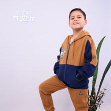 BUZO ROAR CON CAPUCHA FRANELA NIÑO