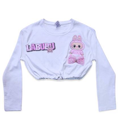 POLO LABUBU ML ALGODON NIÑA