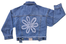 CASACA FLORES S/CAP JEANS NIÑA