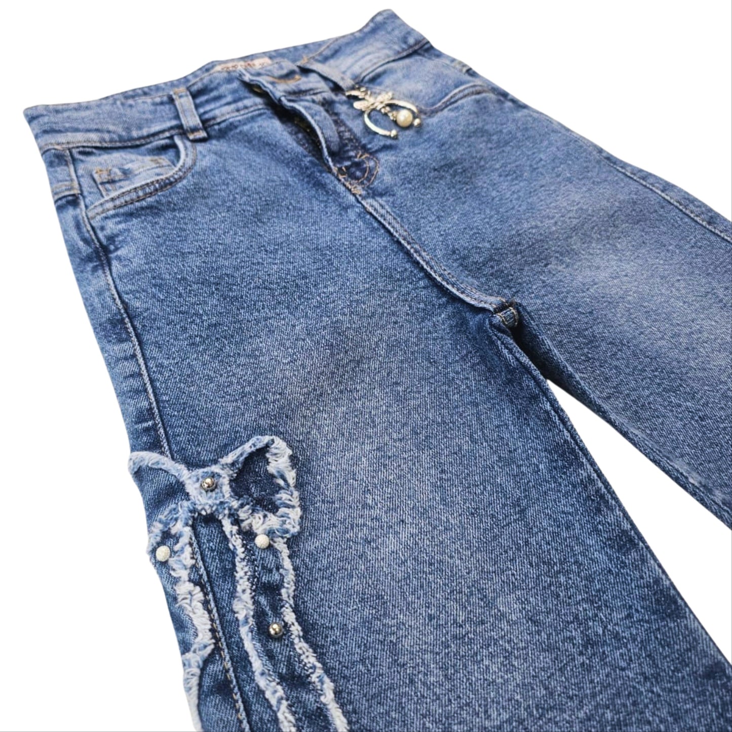PANTALON LAZO PALAZO JEANS NIÑA