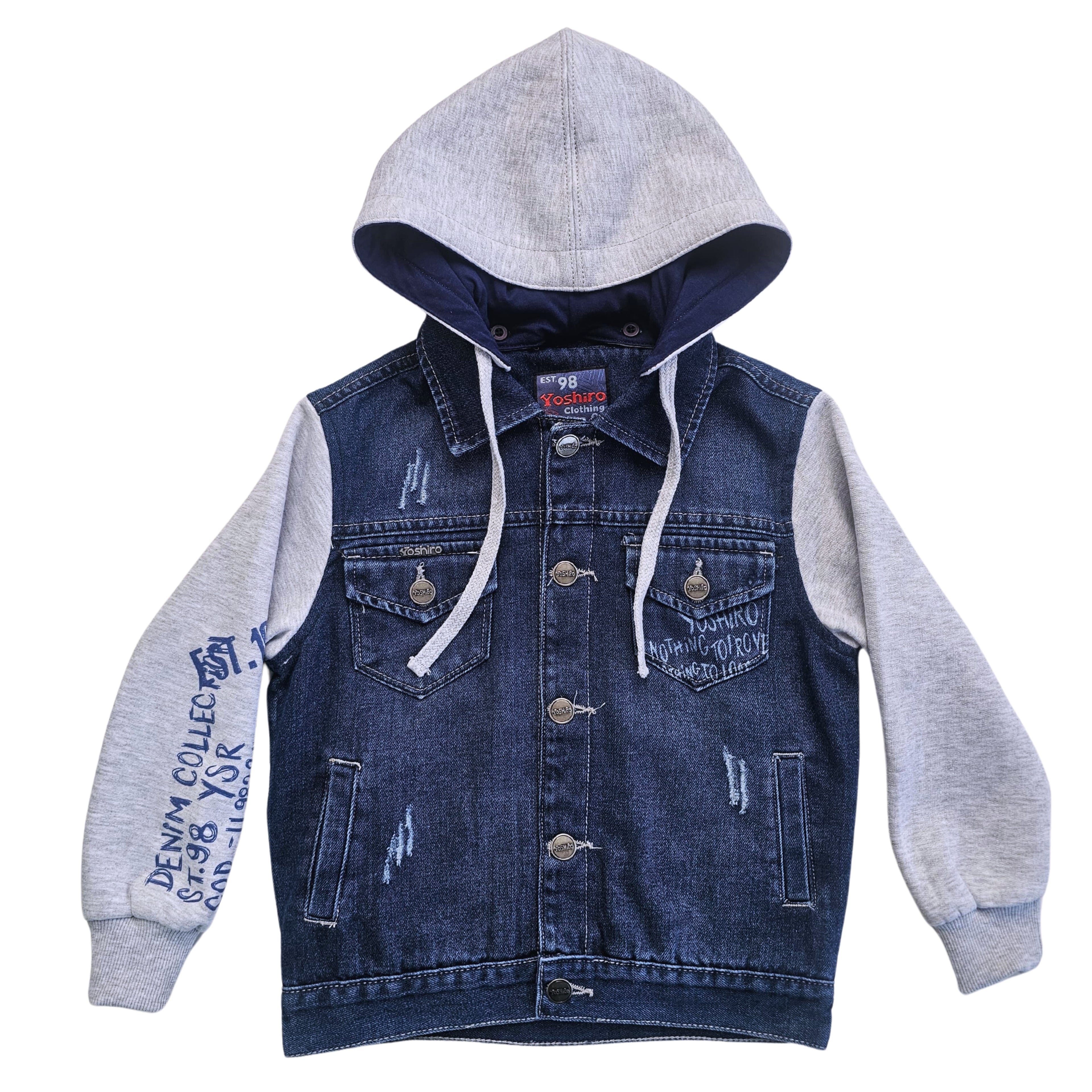 CASACA Y3168 C/CAP JEANS NIÑO