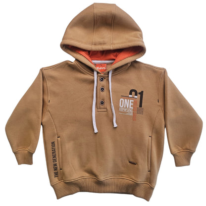 POLERA Y3497 C/CAP FRANELA NIÑO