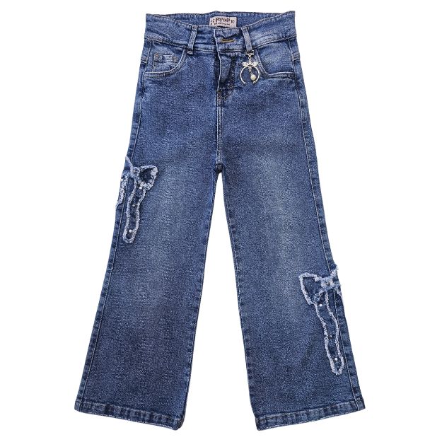 PANTALON LAZO PALAZO JEANS NIÑA