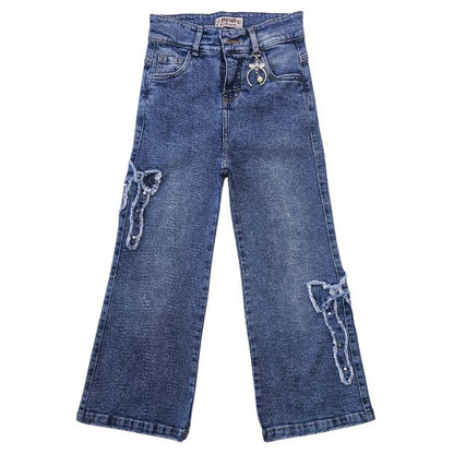 PANTALON LAZO PALAZO JEANS NIÑA