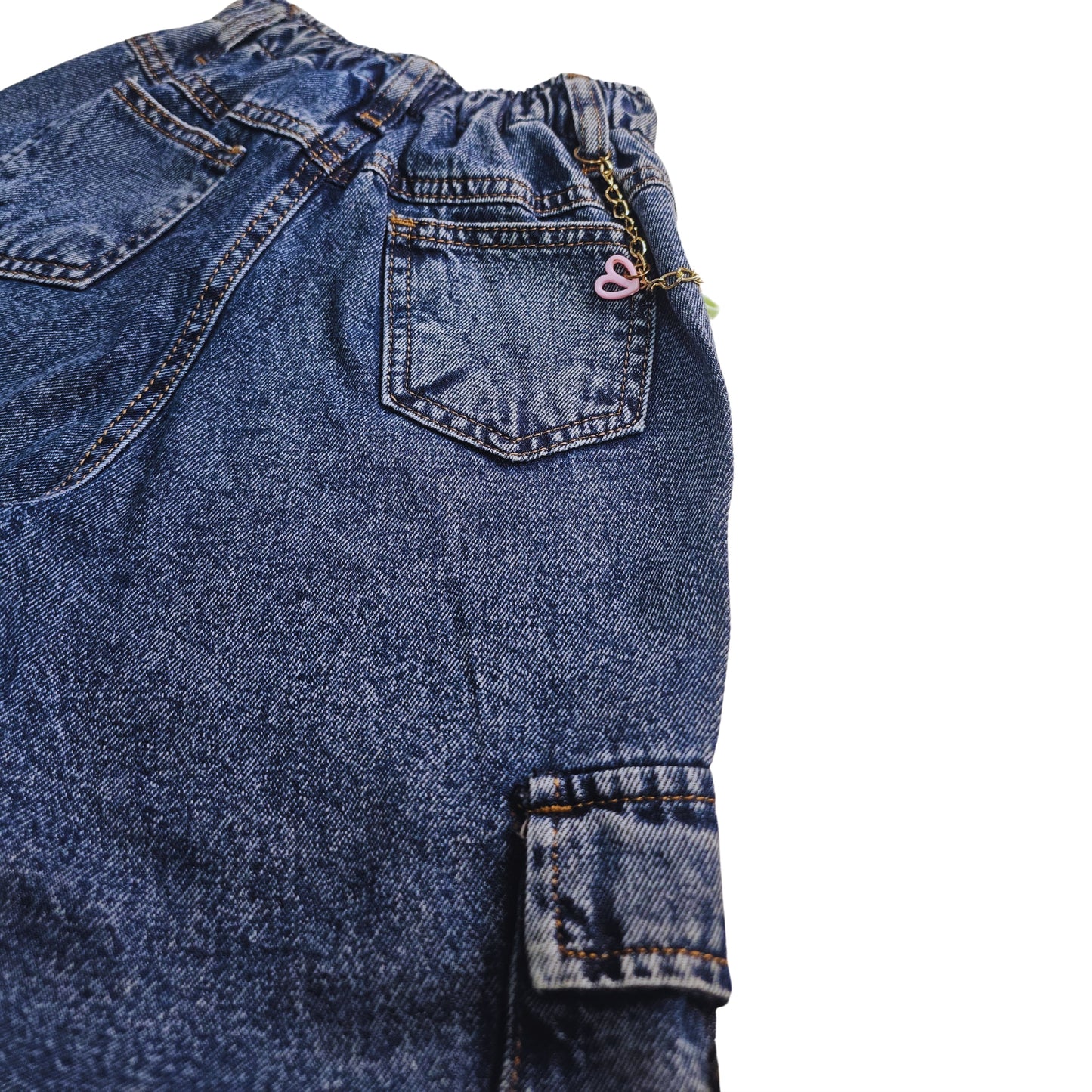 PANTALON CARGO PALAZO JEANS NIÑA