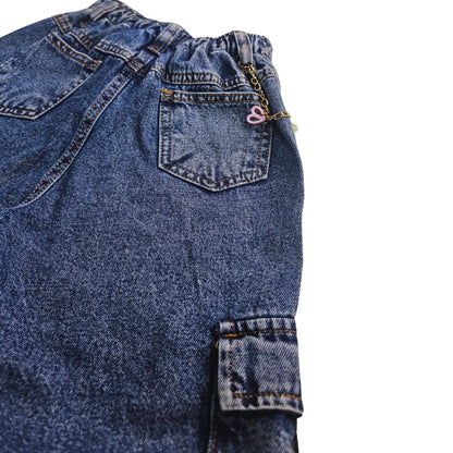 PANTALON CARGO PALAZO JEANS NIÑA
