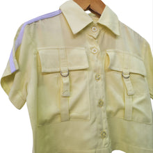 BLUSA BOLSILLOS MC LINO NIÑA