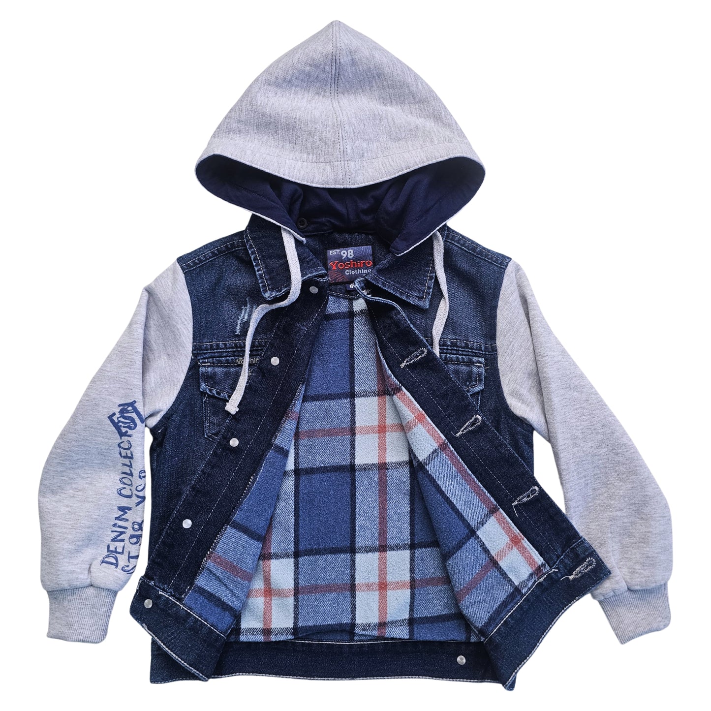 CASACA Y3168 C/CAP JEANS NIÑO