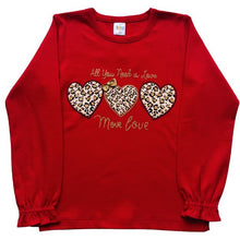 POLO CORAZONES ML ALGODON NIÑA