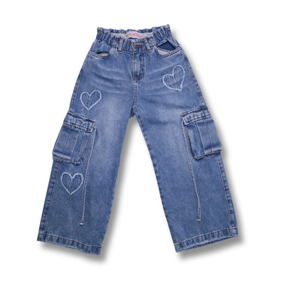 PANTALÓN PALAZZO CORAZÓN SONRI - TIPO CARGO