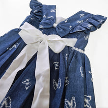 VESTIDO MARIPOSA CASUAL CHAMBRAY NIÑA