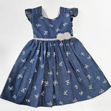 VESTIDO MARIPOSA CASUAL CHAMBRAY NIÑA